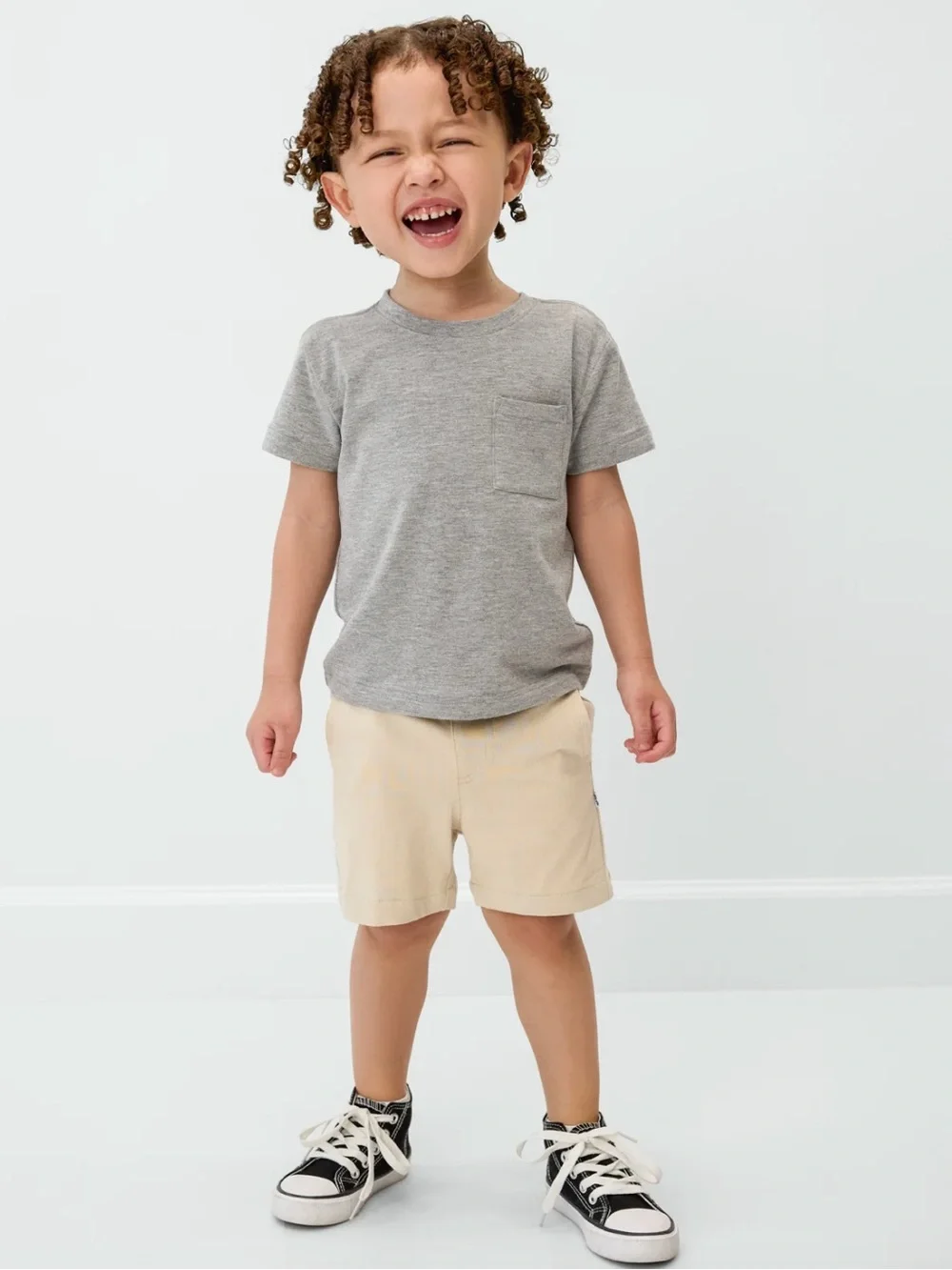 Play by Little Sleepies Light Khaki Chino Shorts